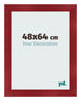 Marco de Fotos 48x64cm Vino Tinto Barrido MDF Pisa Delantera Tamano | Yourdecoration.es