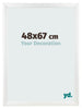 Marco de Fotos 48x67cm Blanco Vintage MDF Pisa Delantera Tamano | Yourdecoration.es