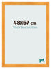 Marco de Fotos 48x67cm Naranja MDF Pisa Delantera Tamano | Yourdecoration.es