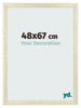 Marco de Fotos 48x67cm Roble Sonoma MDF Pisa Delantera Tamano | Yourdecoration.es