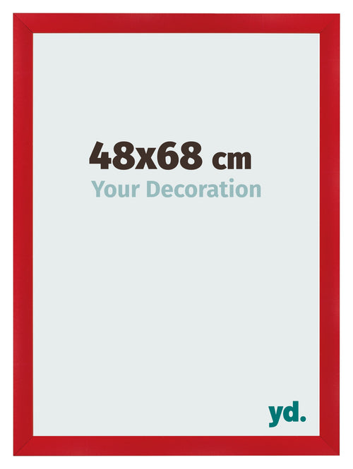 Marco de Fotos 48x68cm Rojo MDF Pisa Delantera Tamano | Yourdecoration.es
