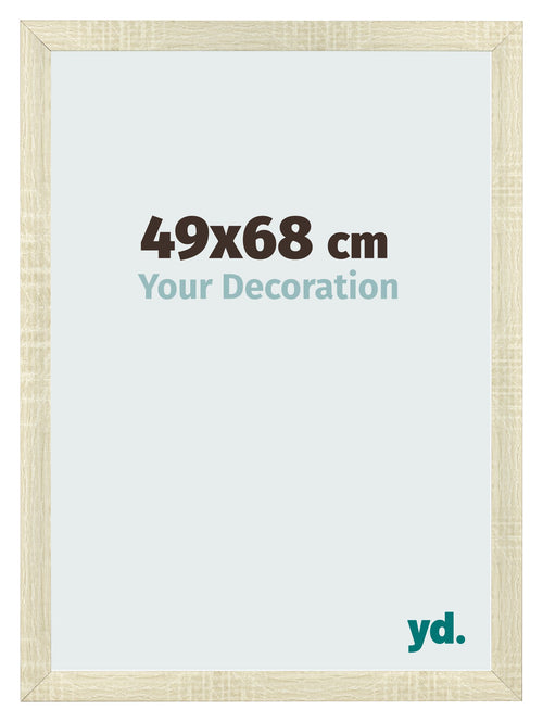 Marco de Fotos 49x68cm Roble Sonoma MDF Pisa Delantera Tamano | Yourdecoration.es