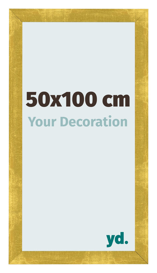 Marco de Fotos 50x100cm Dorado Vintage MDF Pisa Delantera Tamano | Yourdecoration.es
