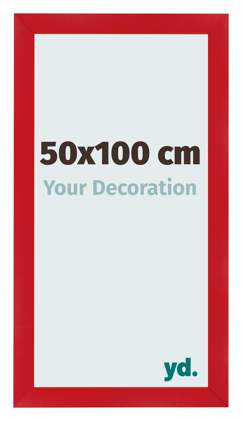 Marco de Fotos 50x100cm Rojo MDF Pisa Delantera Tamano | Yourdecoration.es