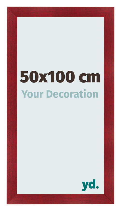 Marco de Fotos 50x100cm Vino Tinto Barrido MDF Pisa Delantera Tamano | Yourdecoration.es