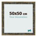 Marco de Fotos 50x50cm Azul Y Dorado Fusionado MDF Pisa Delantera Tamano | Yourdecoration.es