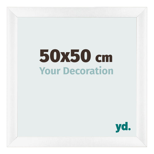 Marco de Fotos 50x50cm Blanco Vintage MDF Pisa Delantera Tamano | Yourdecoration.es