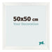 Marco de Fotos 50x50cm Blanco Vintage MDF Pisa Delantera Tamano | Yourdecoration.es