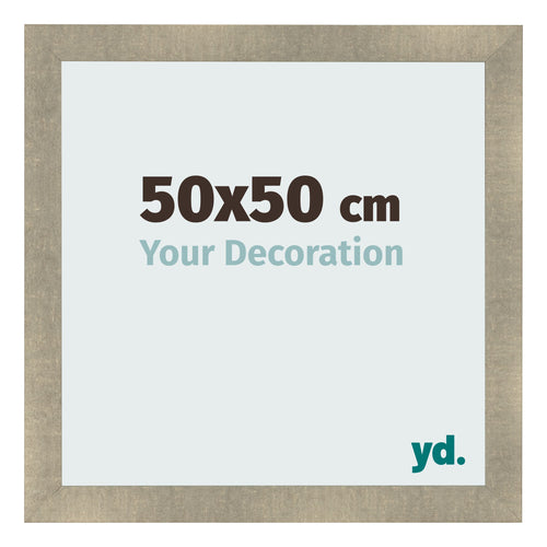 Marco de Fotos 50x50cm Dorado Vintage MDF Pisa Delantera Tamano | Yourdecoration.es