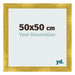 Marco de Fotos 50x50cm Dorado Vintage MDF Pisa Delantera Tamano | Yourdecoration.es