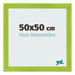 Marco de Fotos 50x50cm Verde MDF Pisa Delantera Tamano | Yourdecoration.es