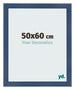 Marco de Fotos 50x60cm Azul Oscuro Barrido MDF Pisa Delantera Tamano | Yourdecoration.es