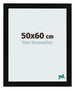 Marco de Fotos 50x60cm Negro Plateado Pulido MDF Pisa Delantera Tamano | Yourdecoration.es