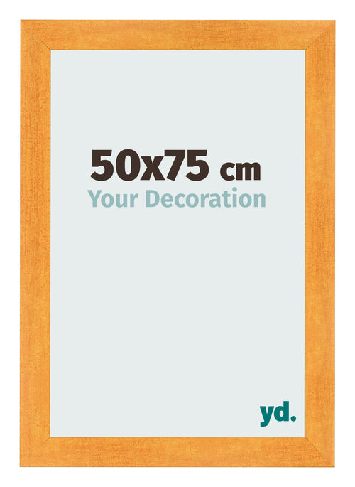 Marco de Fotos 50x75cm Naranja MDF Pisa Delantera Tamano | Yourdecoration.es