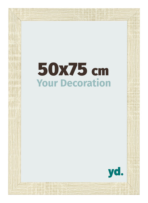 Marco de Fotos 50x75cm Roble Sonoma MDF Pisa Delantera Tamano | Yourdecoration.es