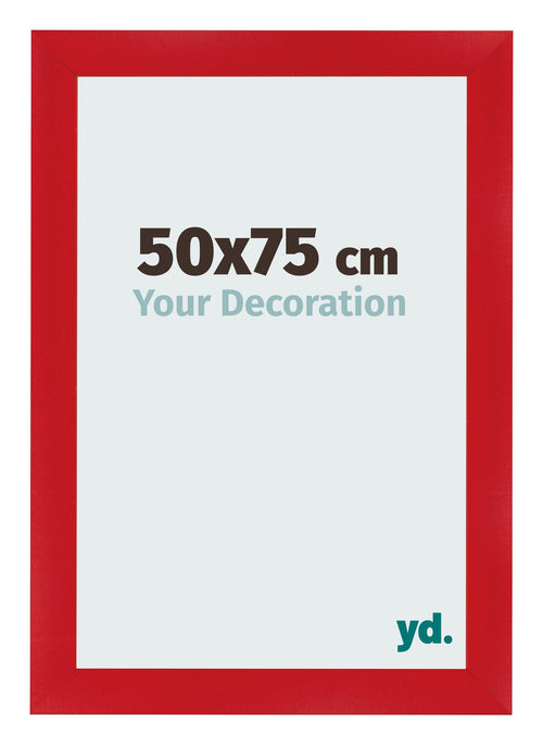 Marco de Fotos 50x75cm Rojo MDF Pisa Delantera Tamano | Yourdecoration.es