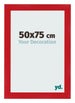 Marco de Fotos 50x75cm Rojo MDF Pisa Delantera Tamano | Yourdecoration.es