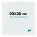 Marco de Fotos 55x55cm Blanco Vintage MDF Pisa Delantera Tamano | Yourdecoration.es