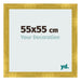 Marco de Fotos 55x55cm Dorado Vintage MDF Pisa Delantera Tamano | Yourdecoration.es