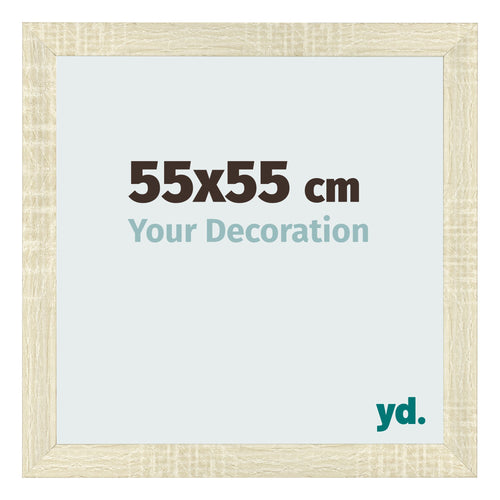 Marco de Fotos 55x55cm Roble Sonoma MDF Pisa Delantera Tamano | Yourdecoration.es