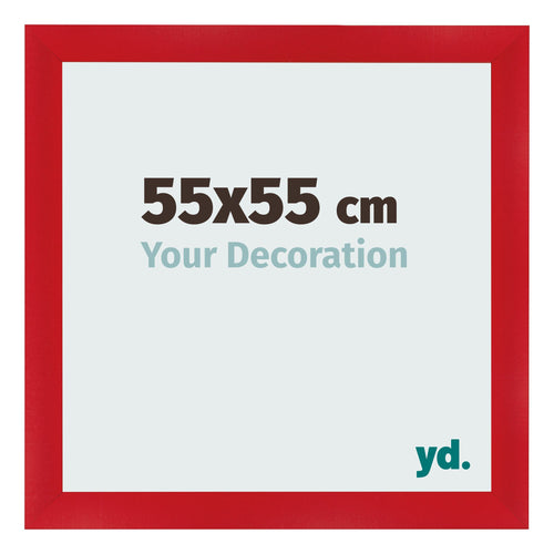 Marco de Fotos 55x55cm Rojo MDF Pisa Delantera Tamano | Yourdecoration.es