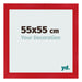 Marco de Fotos 55x55cm Rojo MDF Pisa Delantera Tamano | Yourdecoration.es