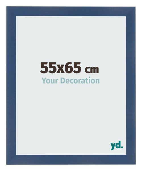 Marco de Fotos 55x65cm Azul Oscuro Barrido MDF Pisa Delantera Tamano | Yourdecoration.es