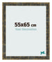 Marco de Fotos 55x65cm Azul Y Dorado Fusionado MDF Pisa Delantera Tamano | Yourdecoration.es