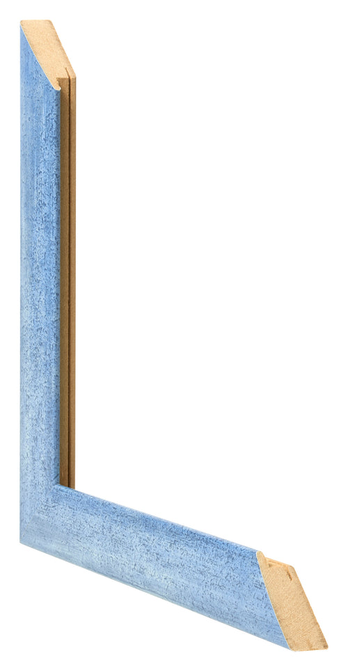 Marco de Fotos 55x65cm Claro Azul Barrido MDF Pisa Detalle Diametro | Yourdecoration.es