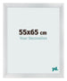 Marco de Fotos 55x65cm Plateado Negro Barrido MDF Pisa Delantera Tamano | Yourdecoration.es