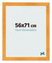 Marco de Fotos 56x71cm Naranja MDF Pisa Delantera Tamano | Yourdecoration.es