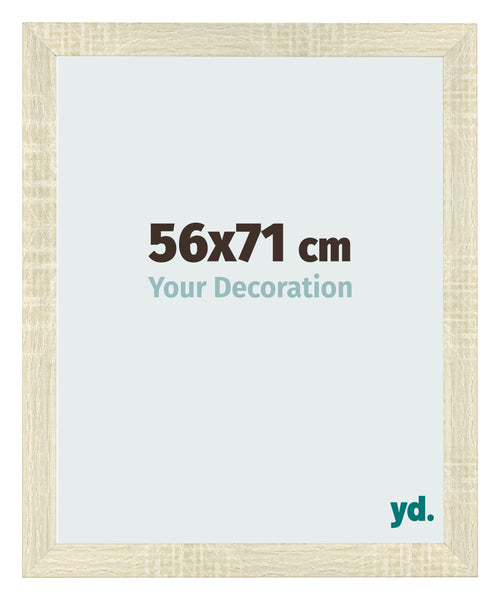 Marco de Fotos 56x71cm Roble Sonoma MDF Pisa Delantera Tamano | Yourdecoration.es