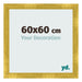 Marco de Fotos 60x60cm Dorado Vintage MDF Pisa Delantera Tamano | Yourdecoration.es