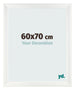 Marco de Fotos 60x70cm Blanco Vintage MDF Pisa Delantera Tamano | Yourdecoration.es