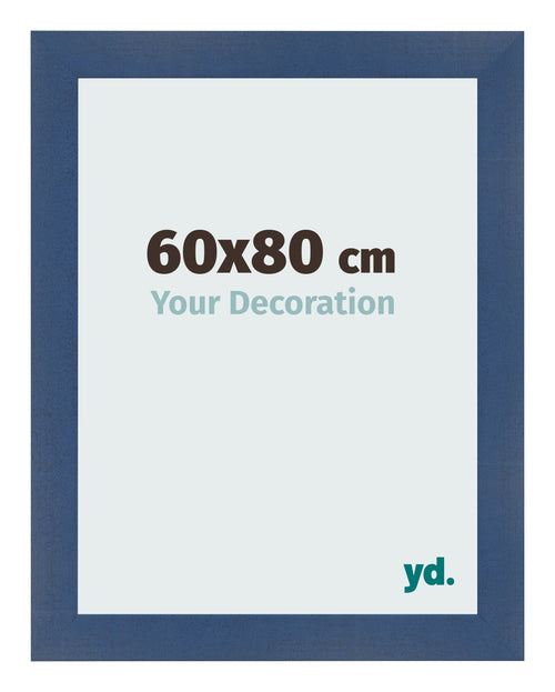 Marco de Fotos 60x80cm Azul Oscuro Barrido MDF Pisa Delantera Tamano | Yourdecoration.es