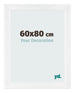 Marco de Fotos 60x80cm Blanco Vintage MDF Pisa Delantera Tamano | Yourdecoration.es