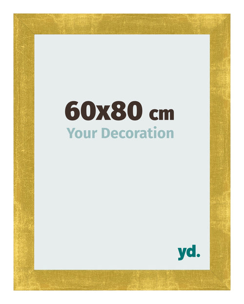 Marco de Fotos 60x80cm Dorado Vintage MDF Pisa Delantera Tamano | Yourdecoration.es