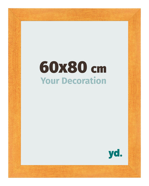 Marco de Fotos 60x80cm Naranja MDF Pisa Delantera Tamano | Yourdecoration.es