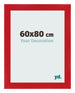 Marco de Fotos 60x80cm Rojo MDF Pisa Delantera Tamano | Yourdecoration.es