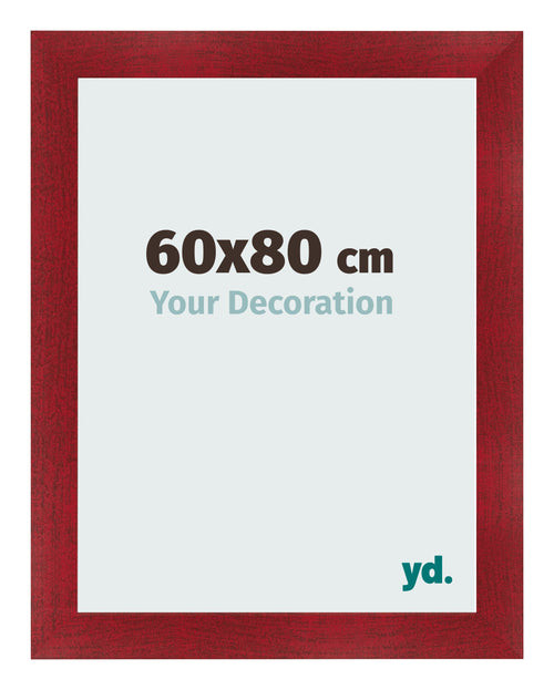 Marco de Fotos 60x80cm Vino Tinto Barrido MDF Pisa Delantera Tamano | Yourdecoration.es