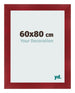 Marco de Fotos 60x80cm Vino Tinto Barrido MDF Pisa Delantera Tamano | Yourdecoration.es