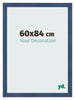 Marco de Fotos 60x84cm Azul Oscuro Barrido MDF Pisa Delantera Tamano | Yourdecoration.es