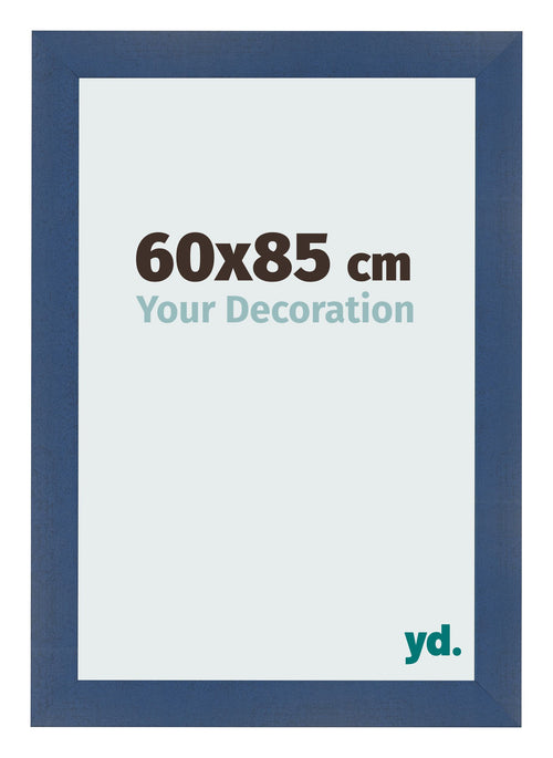 Marco de Fotos 60x85cm Azul Oscuro Barrido MDF Pisa Delantera Tamano | Yourdecoration.es
