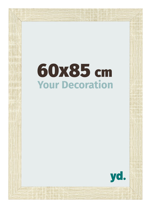 Marco de Fotos 60x85cm Roble Sonoma MDF Pisa Delantera Tamano | Yourdecoration.es