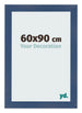 Marco de Fotos 60x90cm Azul Oscuro Barrido MDF Pisa Delantera Tamano | Yourdecoration.es