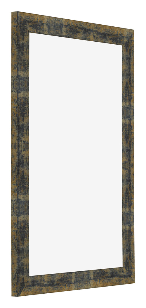 Marco de Fotos 60x90cm Azul Y Dorado Fusionado MDF Pisa Delantera Oblicuo | Yourdecoration.es