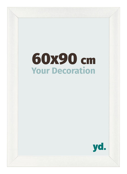 Marco de Fotos 60x90cm Blanco Vintage MDF Pisa Delantera Tamano | Yourdecoration.es
