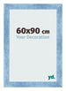 Marco de Fotos 60x90cm Claro Azul Barrido MDF Pisa Delantera Tamano | Yourdecoration.es