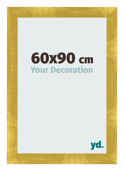 Marco de Fotos 60x90cm Dorado Vintage MDF Pisa Delantera Tamano | Yourdecoration.es