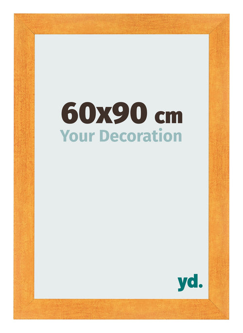 Marco de Fotos 60x90cm Naranja MDF Pisa Delantera Tamano | Yourdecoration.es